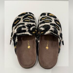 Ayca Designs Velvet Buckle Sandal Leopard